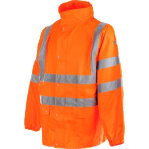 Veste de pluie haute visibilité EN 20471 3.2 et EN 343 3.1 Würth MODYF orange