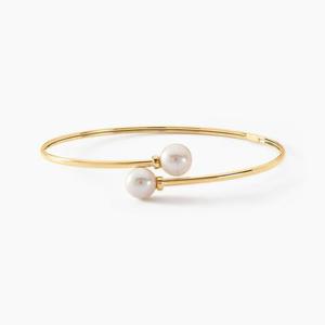 Bracelet Jonc Sammy Or Jaune Perle De Culture