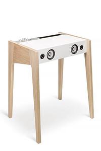 La Boîte Concept - Enceinte haute-fidélité LD130 CS en chêne massif - Blanc
