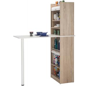 Table de cuisine et 2 Meubles de rangement chene