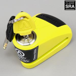 Antivol bloque disque homologué SRA Auvray Alarme B-LOCK-10 jaune et noir