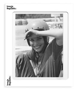 Image Republic - Affiche Jane Birkin Racing 40 x 50 cm - Blanc