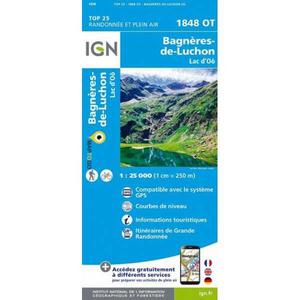Carte 1848OT Bagneres-De-Luchon / Lac d'Oô (GPS)