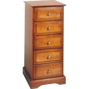 Commode Chiffonnier 5 Tiroirs Louis Philippe Merisier