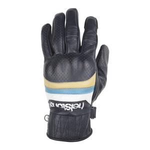 Gants cuir Helstons Mora Air bleu/beige/blanc- T8