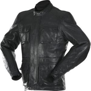 Overlap Maverick Veste en cuir de moto, noir, taille 3XL
