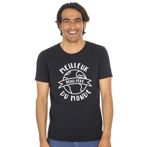 T-shirt Homme - Meilleur Beau Père Du Monde - Noir - Taille S