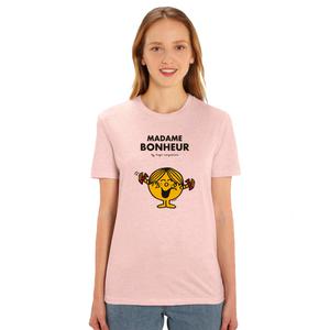 T-shirt Femme - Madame Bonheur - Rose Chiné - Taille L