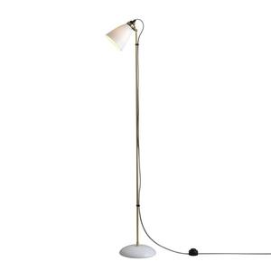 HECTOR 30-Liseuse orientable en laiton et porcelaine H137cm Doré