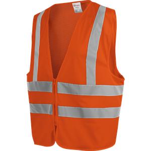Gilet haute-visibilité orange en tissu mesh Würth MODYF
