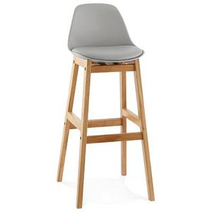 Tabouret de bar 'KIKO' gris style scandinave