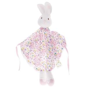 Doudou Plat Caoutchouc Naturel & Coton Havah la Lapine 28cm Meiya &