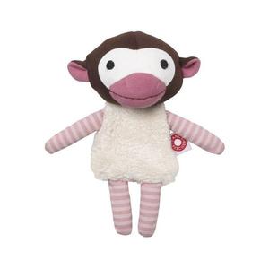 Doudou Peluche Coton Bio Singe Rose Franck & Fischer - Peluche Coton