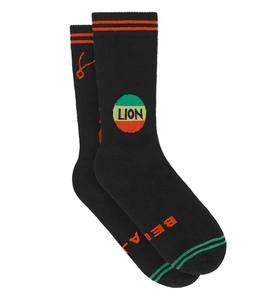 Bella Freud - Taille unique - Chaussettes Lion en coton Noir - Noir