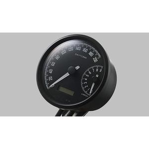 DAYTONA Corp. VELONA W, compteur de vitesse numérique avec compte-tours et support, Ø 80 mm, noir