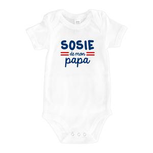 Body - Sosie De Mon Papa - Blanc - Taille 6/12 mois