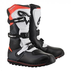 Bottes trial Alpinestars Tech T noir/gris/rouge fluo- US-13