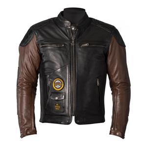 Blouson cuir Helstons Tracker noir/camel- XL