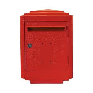 Boîte aux lettres en aluminium grand modèle 1950 rouge