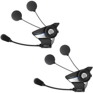 Sena 20S Evo HD Bluetooth Système de communication Double Pack, noir