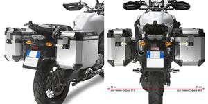 Supports Valises Givi Monokey Cam-Side Trekker Outback Yamaha 1200 XTZ