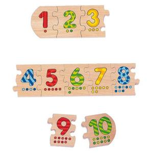Goki Puzzle de chiffres - Jouets en bois