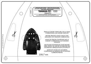 Kit spécifique montage Givi PLX359/PLXR359 Yamaha 1000 FZ1