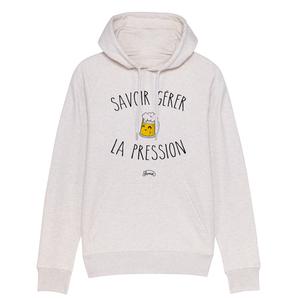 SHAMAN Hoodie Humour Homme - La Pression - Blanc Chine - Taille XL