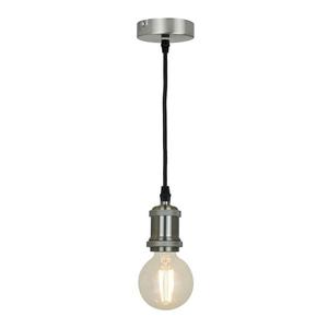 SILLAGE-Suspension Métal ampoule nue H109cm Argenté