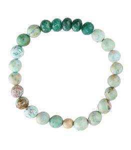 Nathalie Guinochet - Femme - Bracelet Turquoise et Emeraude - Vert