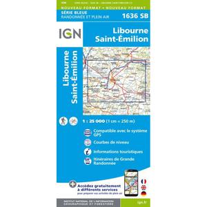 Carte 1636SB - Libourne - Saint-émilion