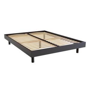 Sommier à lattes 140x190 Kit Noé en bois massif 140x190 Noir