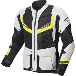 Macna Aerocon NightEye Veste textile de moto, jaune, taille XL
