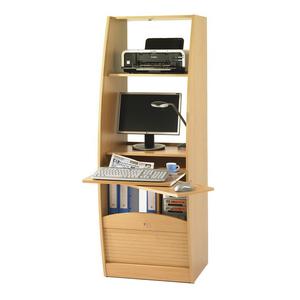 Armoire informatique Galbee Largeur 60 cm - Coloris - Hêtre