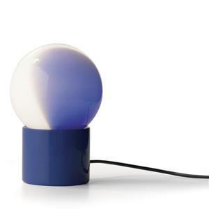 PULCE-Lampe à poser LED Métal/Verre H23cm Bleu