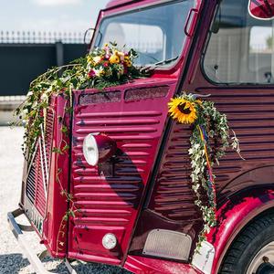 Décoration de Véhicule Rock Mariage - Le Jardin des Fleurs