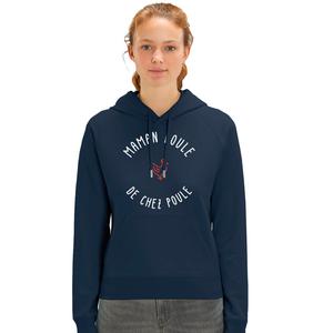 Sweat À Capuche Femme - Maman Poule De Chez Poule 2 Mpt - Navy - Taille XXL