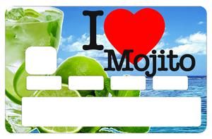 Sticker pour carte bancaire, I LOVE MOJITO été 2018