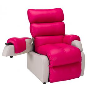 Fauteuil releveur Cocoon 2 moteurs - design 1ère génération Framboise 50 cm Sans tablette Sans kit batterie