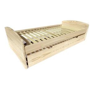 Lit gigogne 90x190 Happy pin massif 90x190 Vernis Naturel