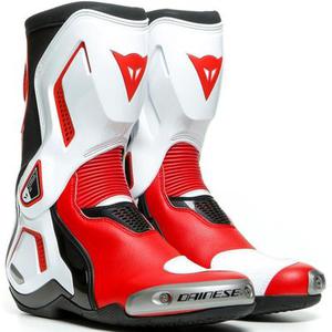 Dainese Torque 3 Out Bottes de moto, noir-blanc-rouge, taille 47