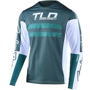 Troy Lee Designs Sprint Marker Maillot vélo, blanc-vert, taille S