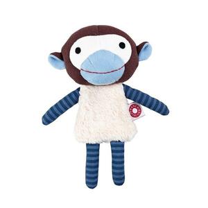 Doudou Peluche Coton Bio Singe Bleu Franck & Fischer - Peluche Coton