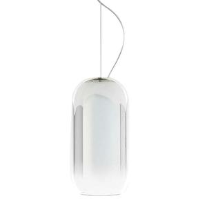 GOPLE MINI-Suspension Verre Ø14.5cm Argenté