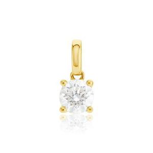 Pendentif Solitaire Aphrodite Or Jaune Diamant