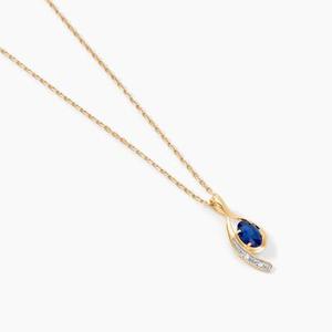 Collier Emotion Or Jaune Saphir Diamant