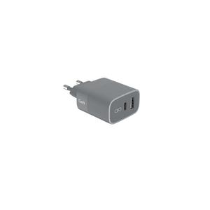 Force Power - Chargeur 2 Ports USB-A et USB-C - 45W - Couleur : Gris