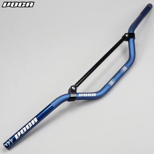 Guidon cross alu Voca bleu Ø 22 mm