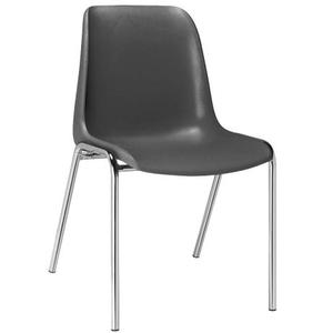 Chaise coque Pam - Classement au feu M4 - Gris anthracite RAL 7015