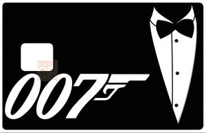 Sticker pour carte bancaire, Bond 007